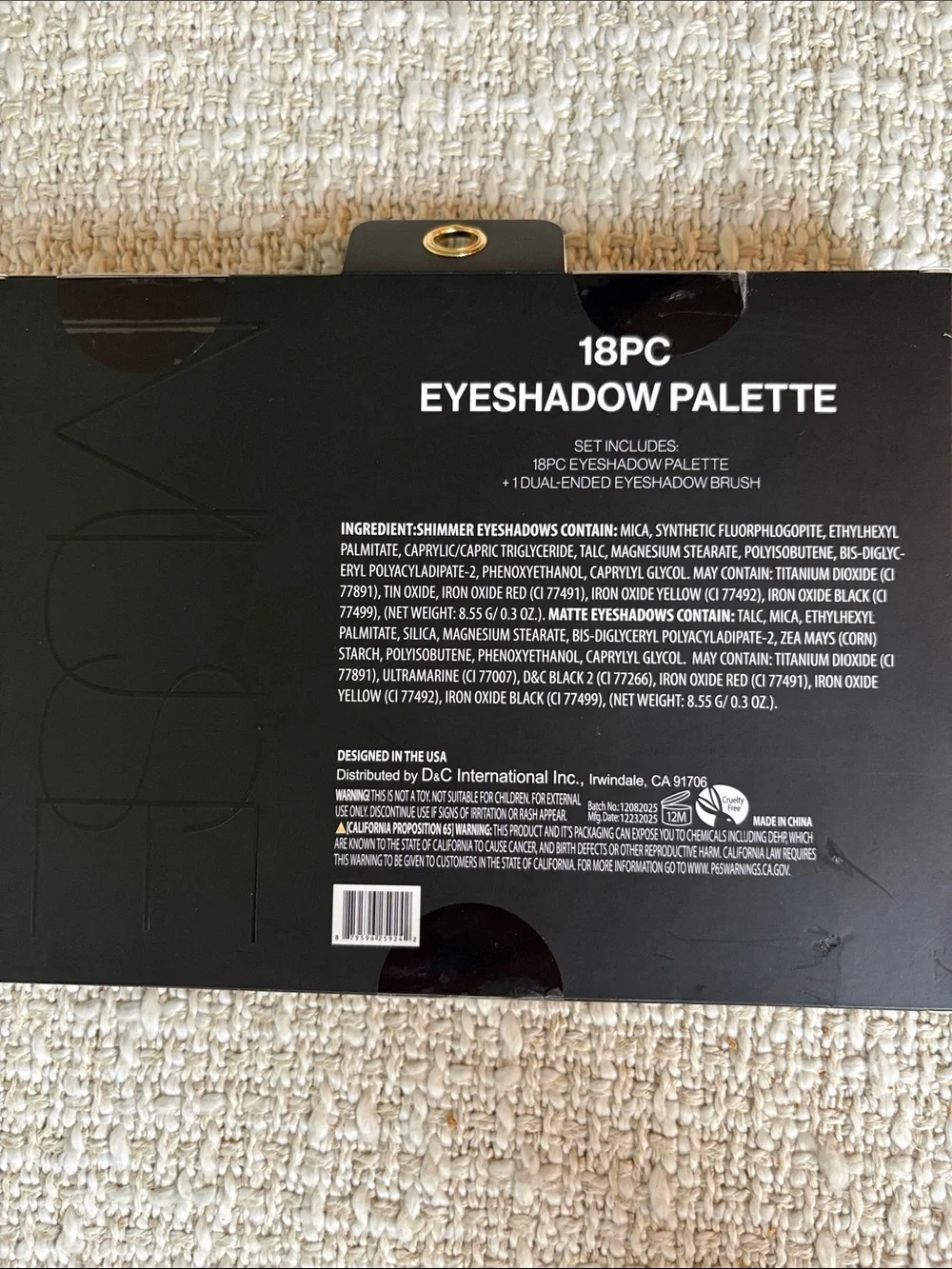 Muse 18-Pan Eyeshadow Palette — Pinks, Browns & Golds With Face and Eye Brushes